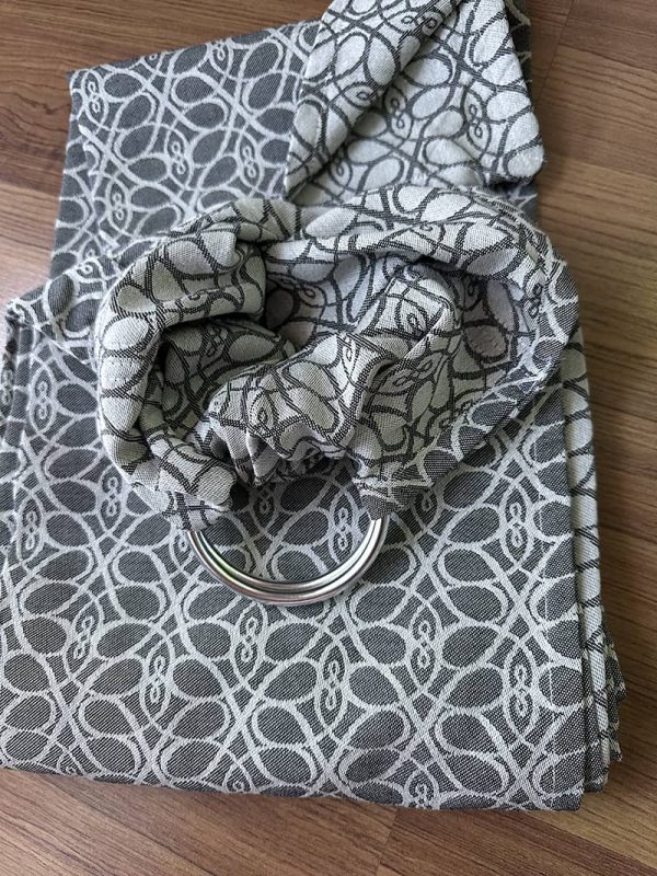 Bandolera lovaloom recién nacido gris