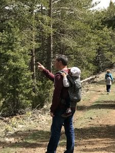 mochila de montaña bebé