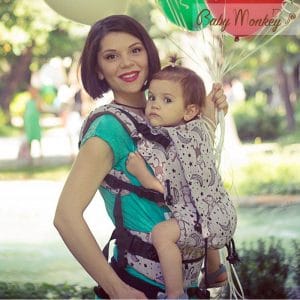 Mochila Ergonómica Regolo Little Monkey Marrone Reverse BabyMonkey