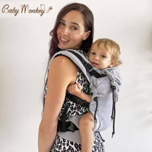 Mochila Ergonómica Regolo Grey BabyMonkey