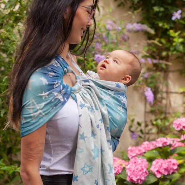 Bandolera de anillas Hoppediz Singapur Blue