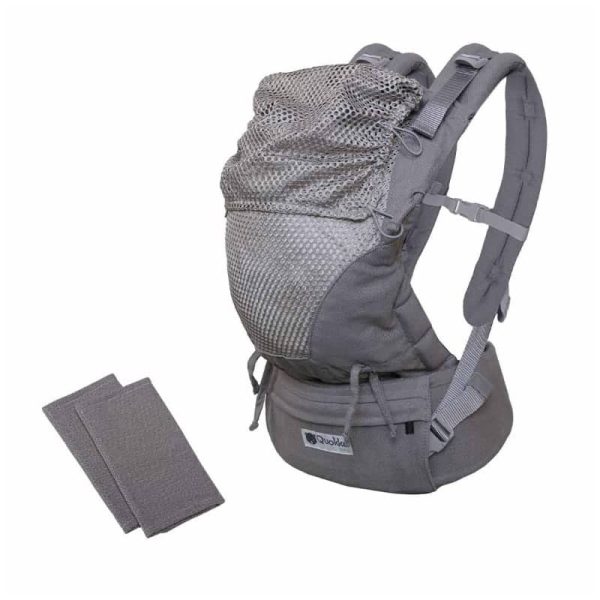 Mochila Portabebés Quokkababy E-Carrier Mesh Light Grey