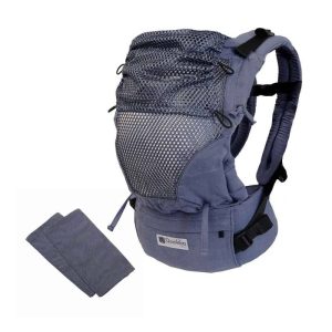 Mochila Ergonómica Quokkababy E-Carrier Mesh Denim Blue