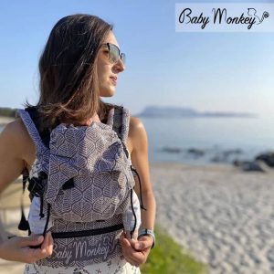Mochila BabyMonkey Silva con lino