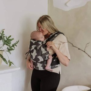 Mochila fidella baby Birds Black Ecru